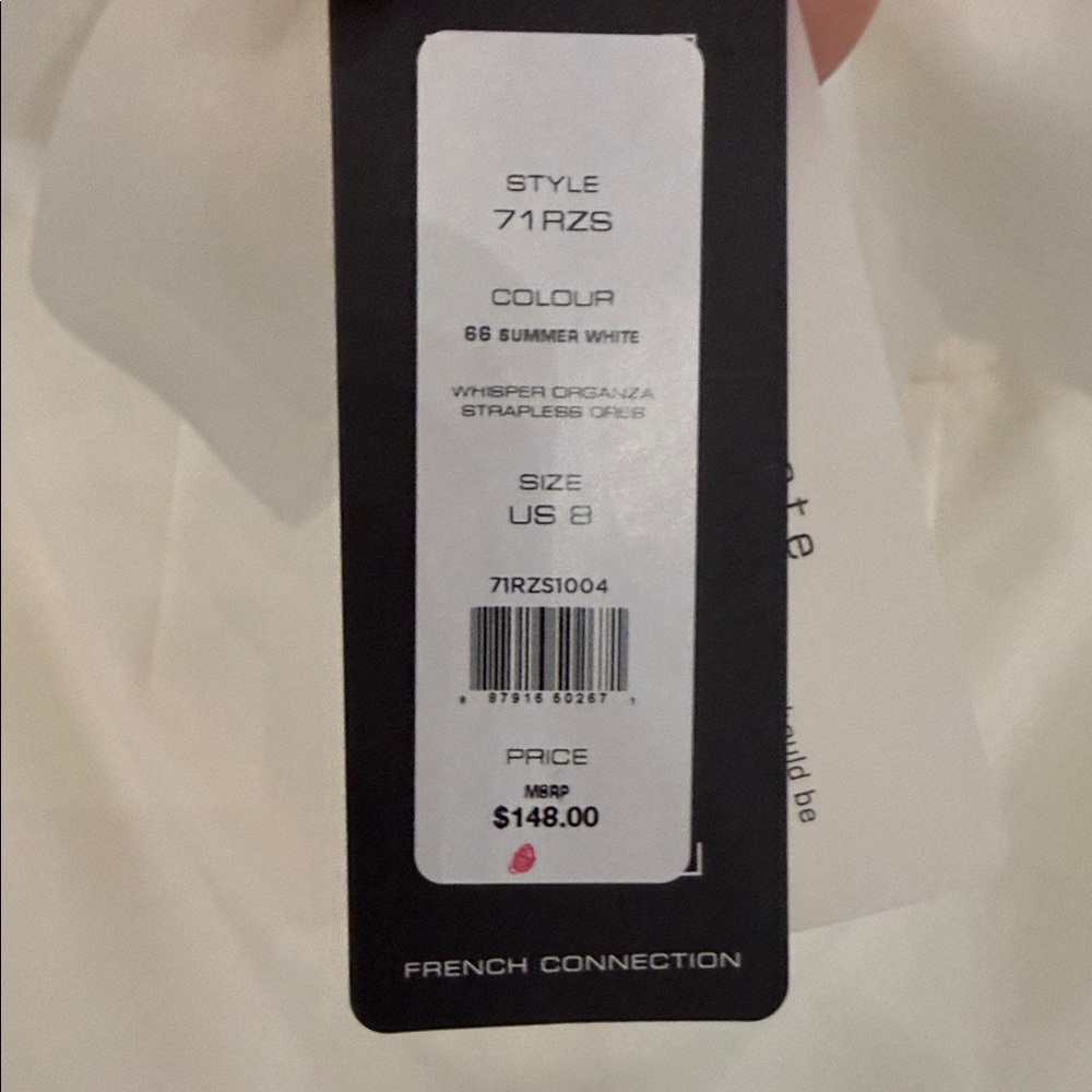 French Connection Off-White Ruffle Mini Dress - Picture 3 of 3